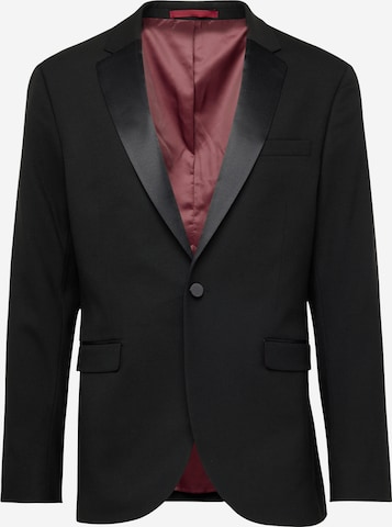 Slim fit Giacca da completo di TOPMAN in nero: frontale