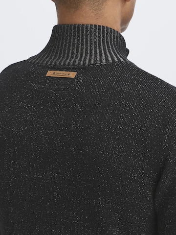 INDICODE JEANS Knit cardigan 'Andy' in Black