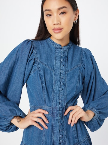 Robe-chemise 'Western' Warehouse en bleu
