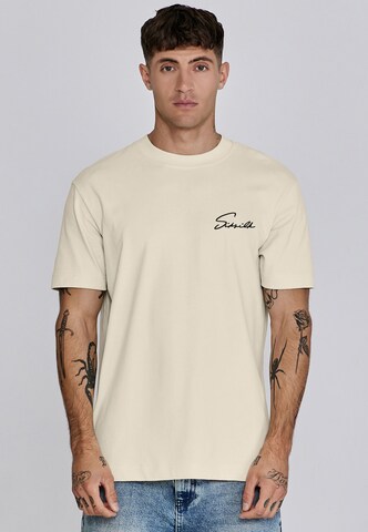 Maglietta di SikSilk in beige: frontale