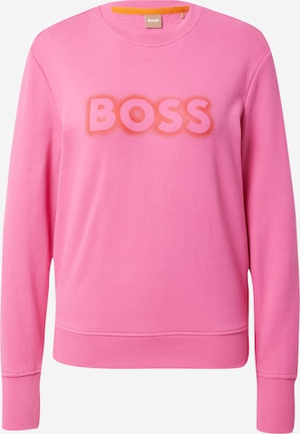 Sweat-shirt 'Ela' BOSS en rose : devant