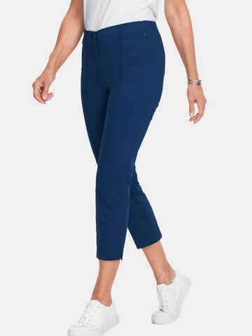 Goldner Slimfit Broek in Blauw