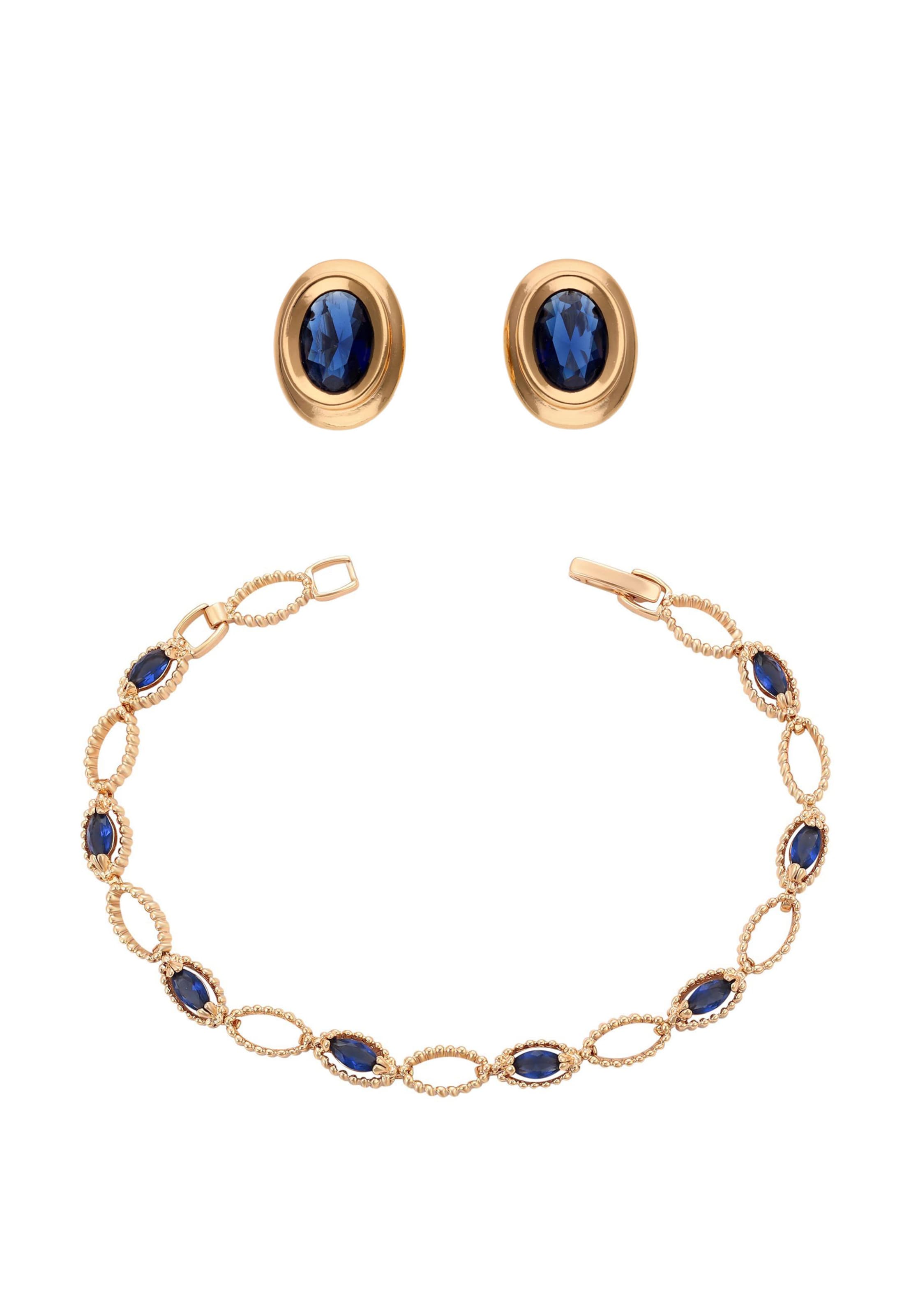 faina - Conjunto de joyería en oro: frente