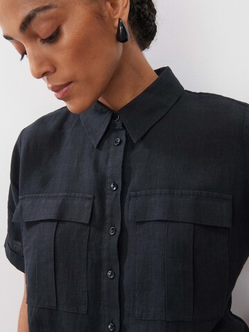 Someday Shirt dress 'Quinty' in Black