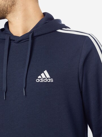 ADIDAS SPORTSWEAR Athletic Sweatshirt 'Essentials 3-Stripes' in Blue
