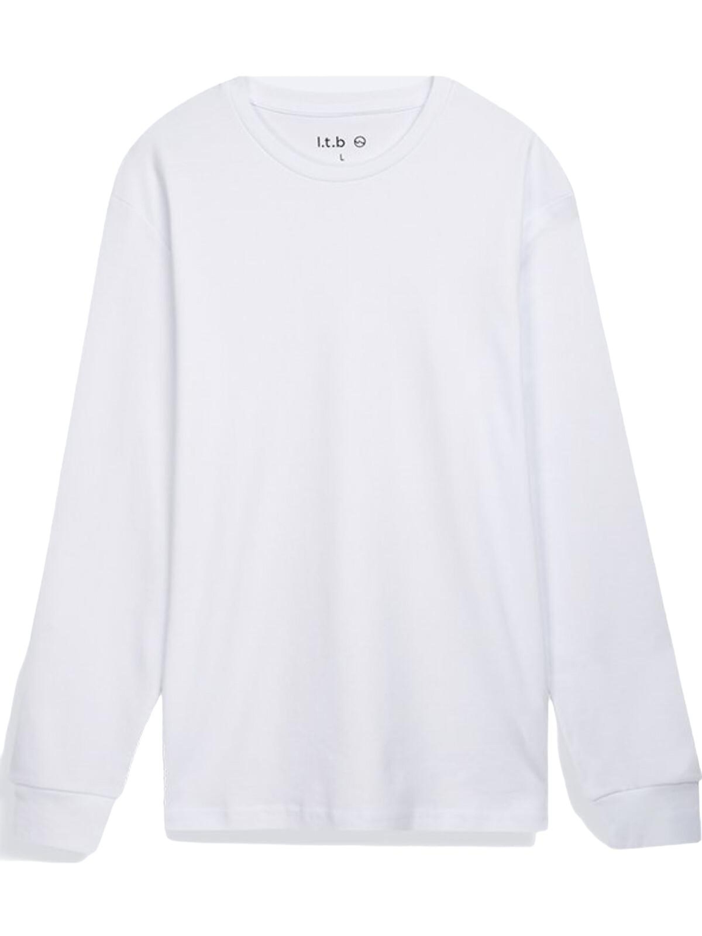 LTB Jeans Sweatshirt 'LTB Jeans Herren-Sweatshirt mit Rundhalsausschnitt'‌‌‌‌‌‌‌‌‌‌ in XL in weiß, Produktansicht