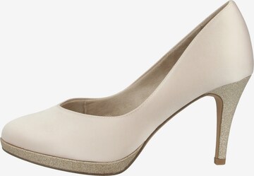 TAMARIS - Zapatos con plataforma en beige: frente