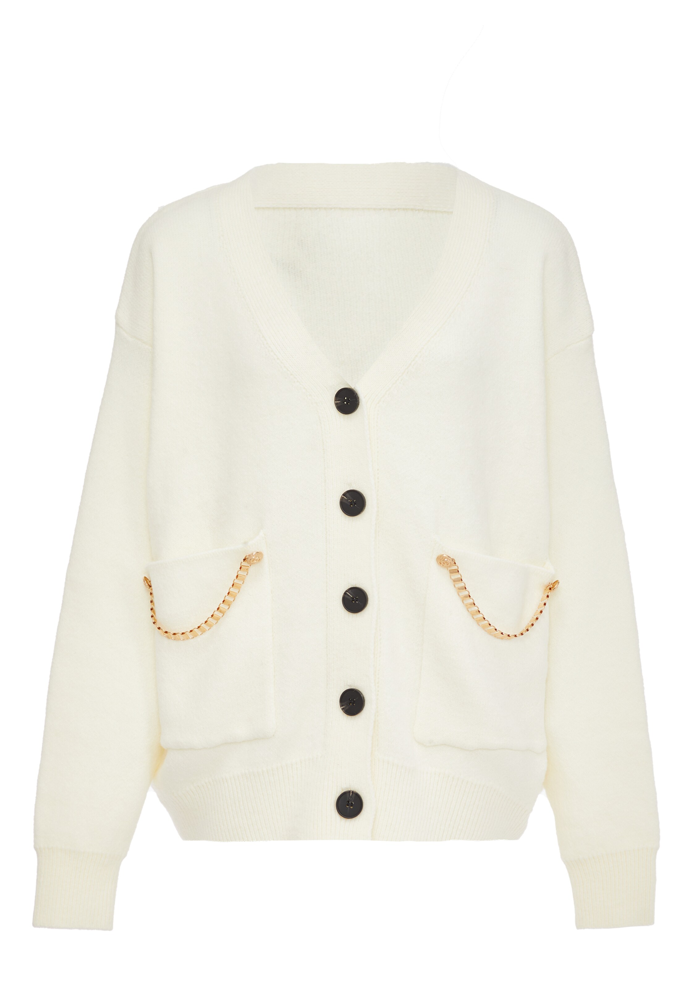 caissa - Casaco de malha em branco: frente