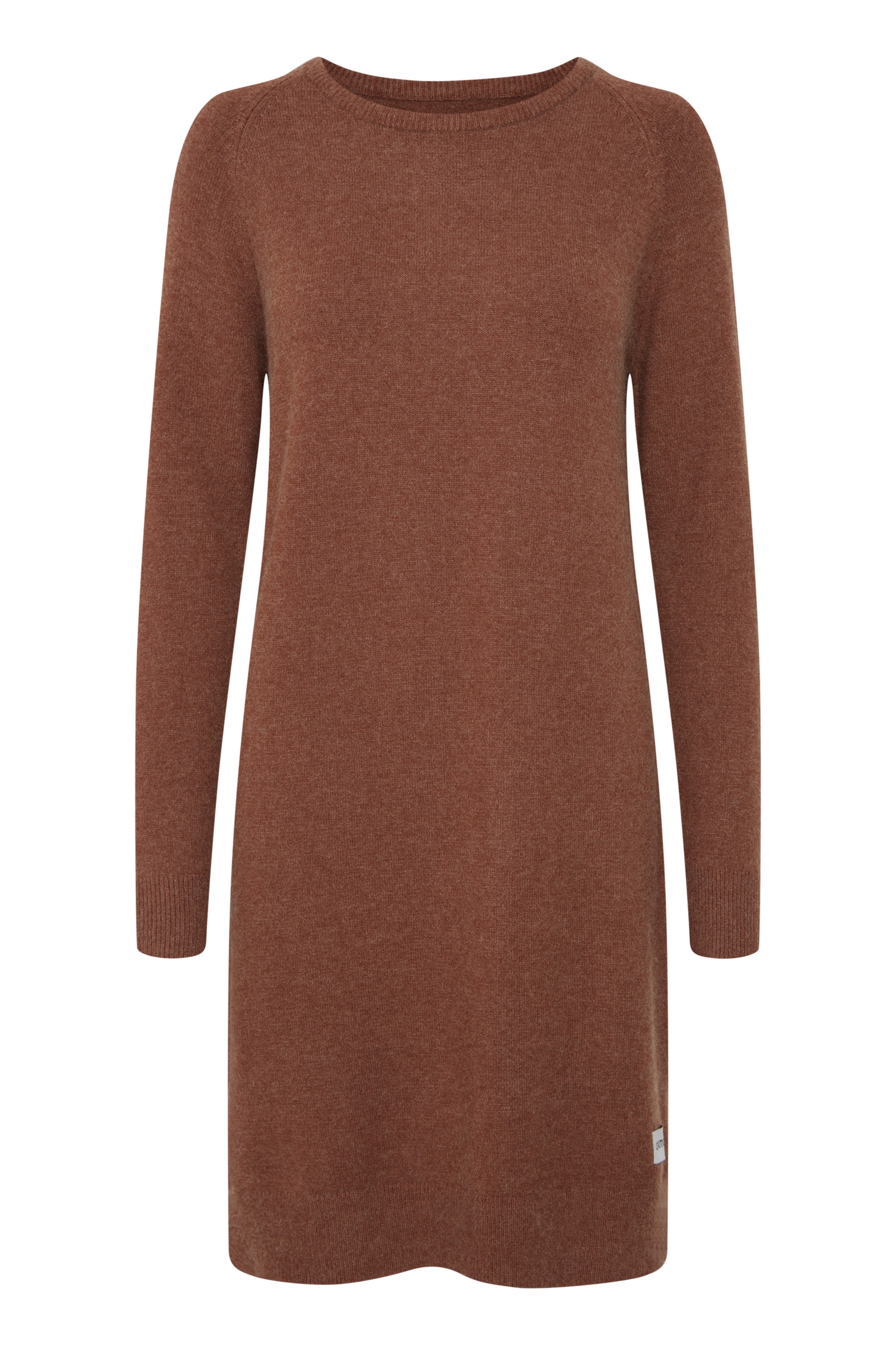 Oxmo - Vestido de malha 'Mareen' em castanho: frente