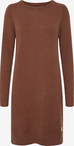 Oxmo Knitted dress 'MAREEN' in Brown: front