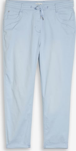 Coupe slim Pantalon Tom Tailor Women + en bleu : devant
