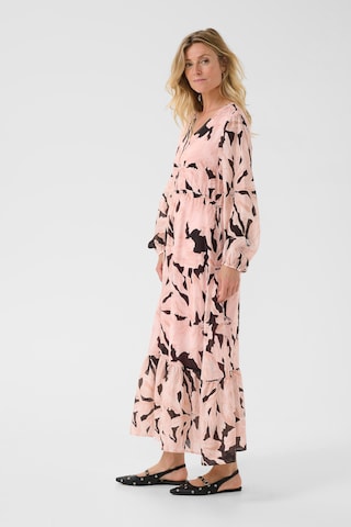 Cream Jurk 'Reese ' in Roze
