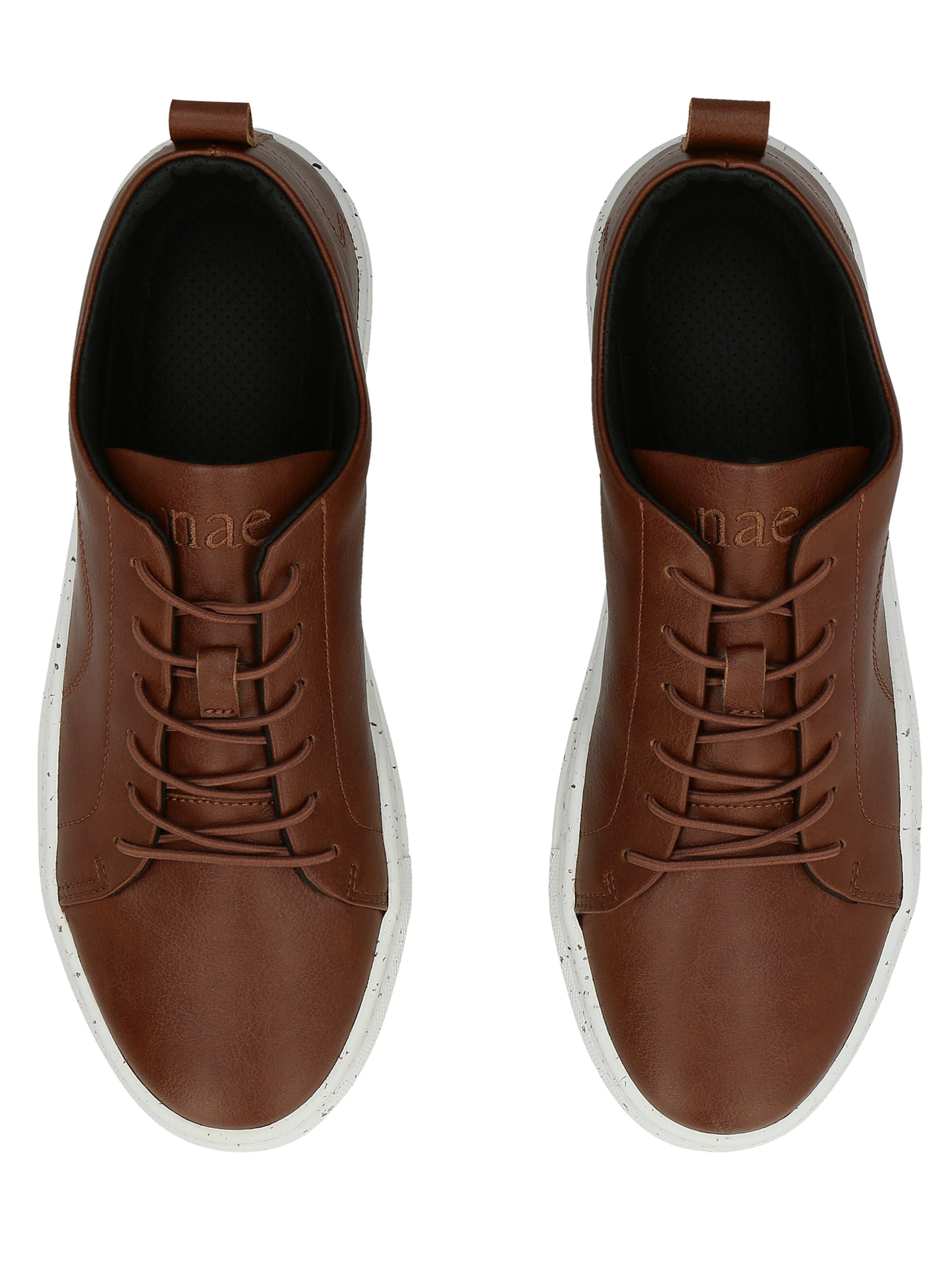 nae Vegan Shoes Šněrovací boty 'SANDRO' – hnědá