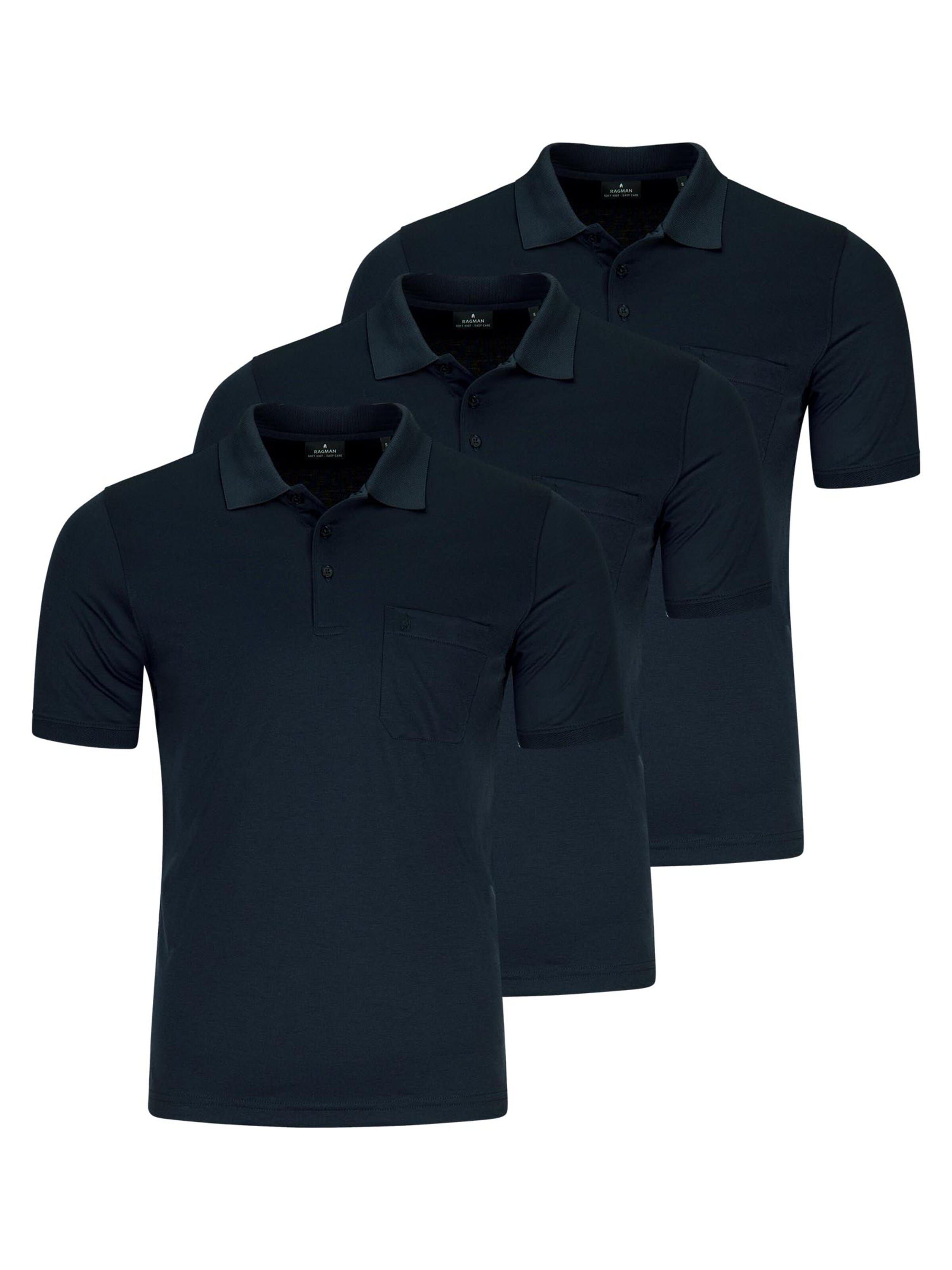 Ragman Shirt 'Basic' in Blue: front