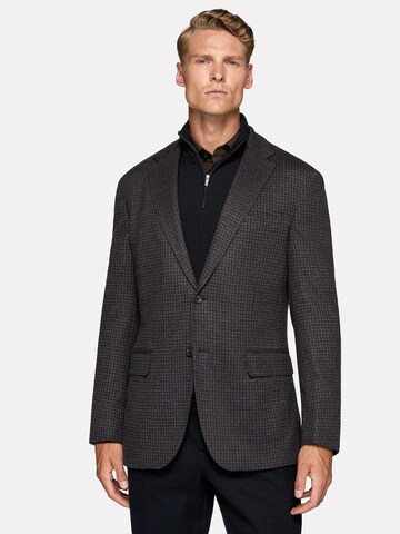 Boggi Milano Slim fit Blazer in Brown: front