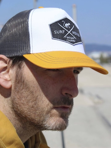 Surf Monkey - Boné desportivo em amarelo: frente