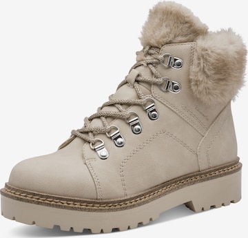 Tamaris Schnürstiefelette in Beige: Vorderseite