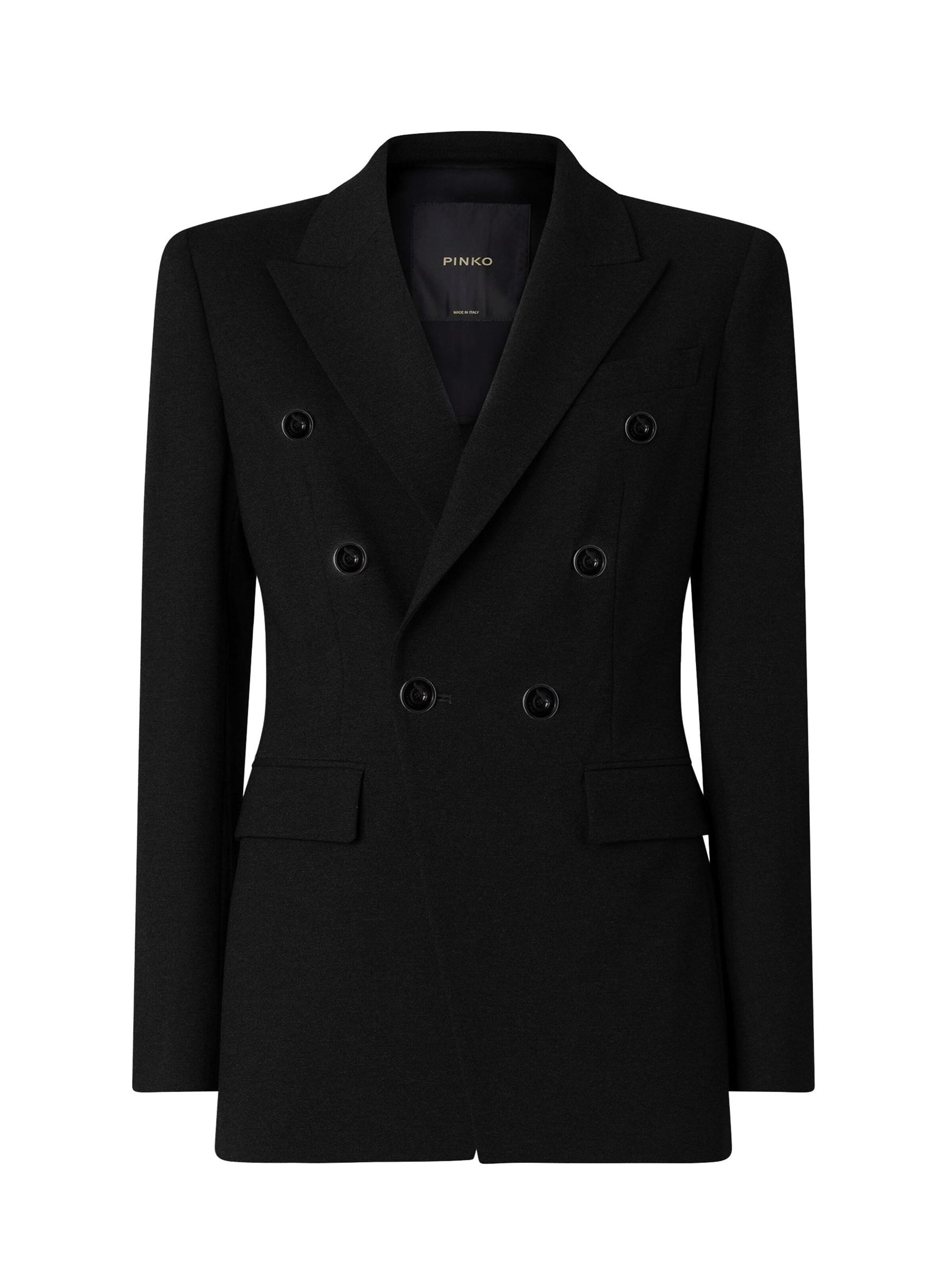 PINKO Blazer 'PINKO HIBISCUS GIACCA PUNTO STOFFA GIACCA' in Black: front