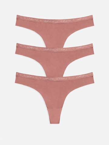 LEAFLETIC Boyshorts 'Leafletic Women’s Mid Rise Brazilian' in Pink: front