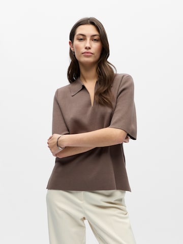 OBJECT Pullover 'OBJReynard' in Braun: Vorderseite