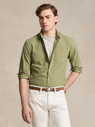 Coupe regular Chemise Polo Ralph Lauren en vert : devant