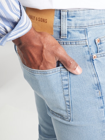 Only & Sons Slimfit Τζιν 'ONSLoom' σε μπλε