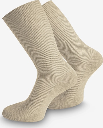 Chaussettes normani en beige