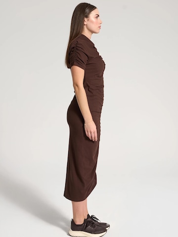 NOWIHT Kleid 'Delphine'‌‌‌‌ in Braun
