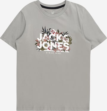 Tricou 'CHILL' de la Jack & Jones Junior pe gri: față