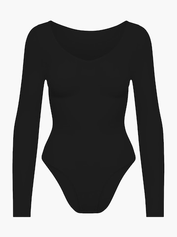 creamy Shapingbody in Schwarz: Vorderseite