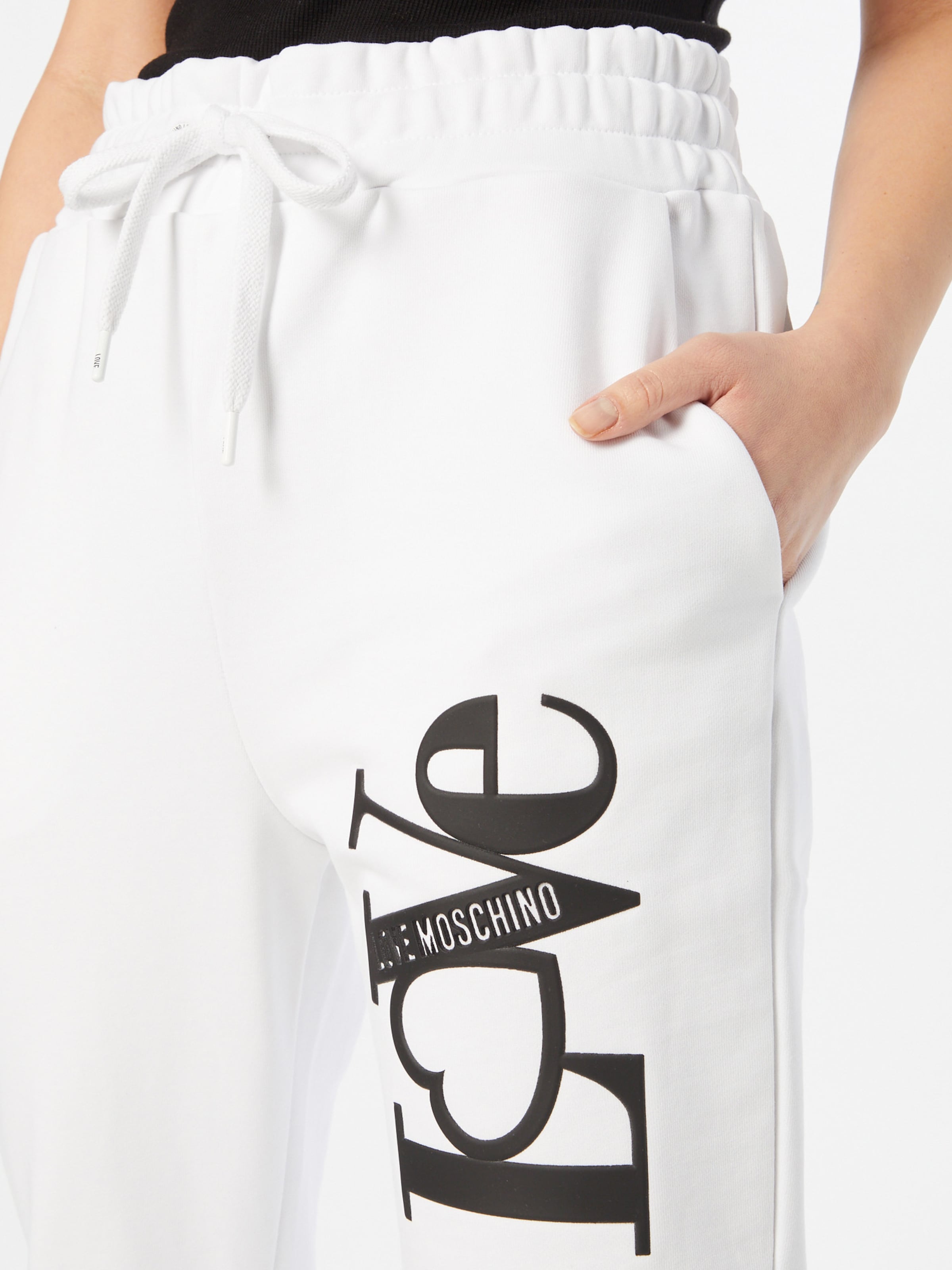 Femme Pantalon Love Moschino en Blanc 