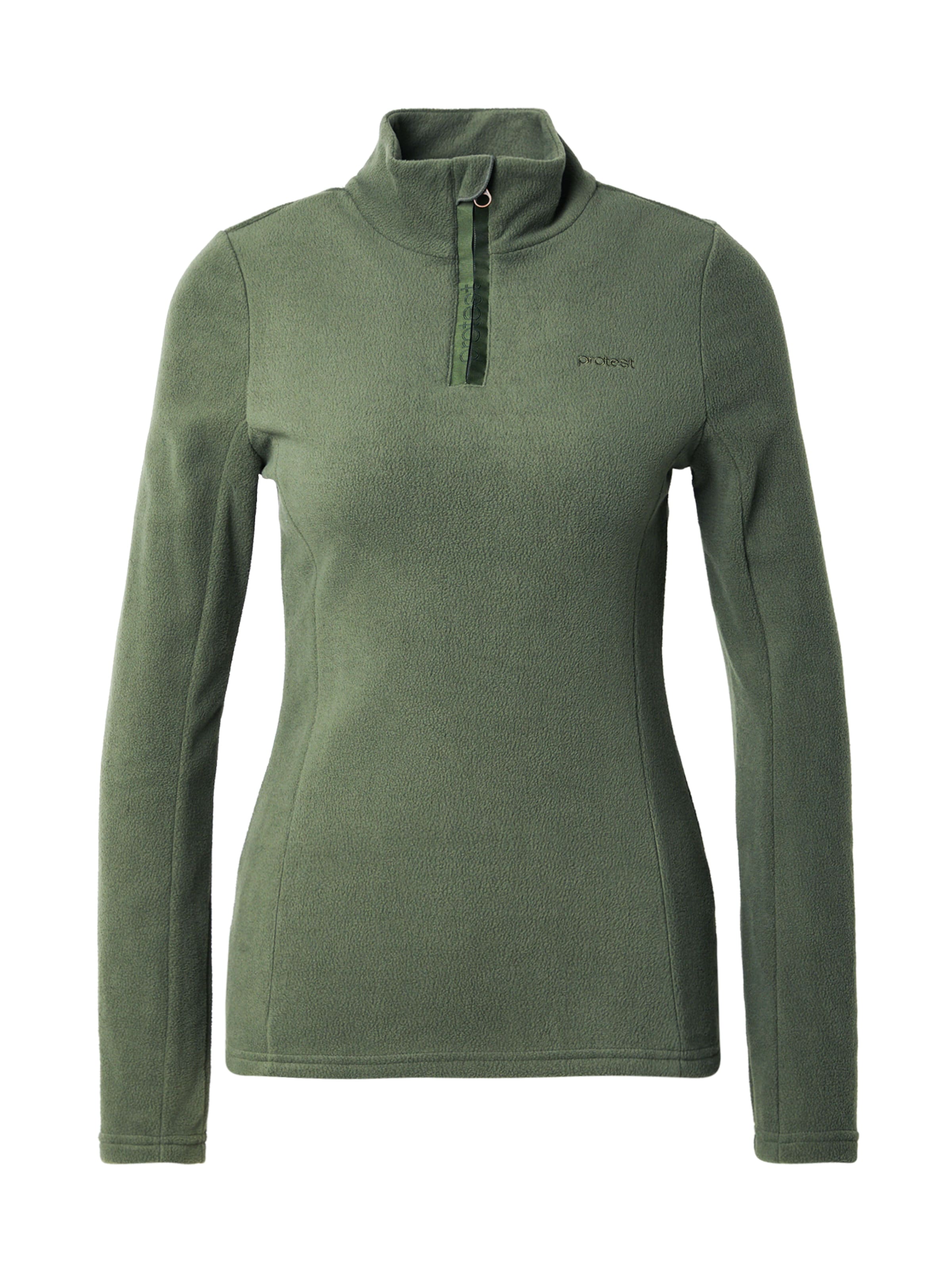 PROTEST Αθλητική μπλούζα φούτερ 'PRTRemutez' σε πράσινο: μπροστά