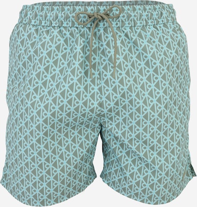 Calvin Klein Swimwear Uimashortsit värissä turkoosi / khaki / valkoinen, Tuotenäkymä