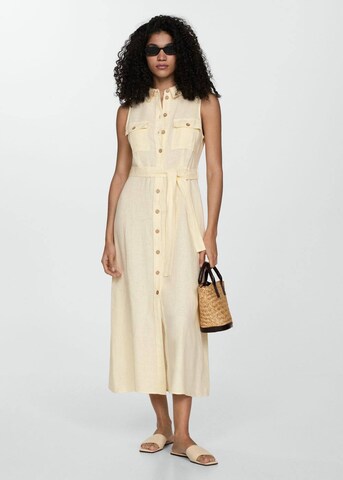 MANGO Blusenkleid 'Tamariu' in Gelb
