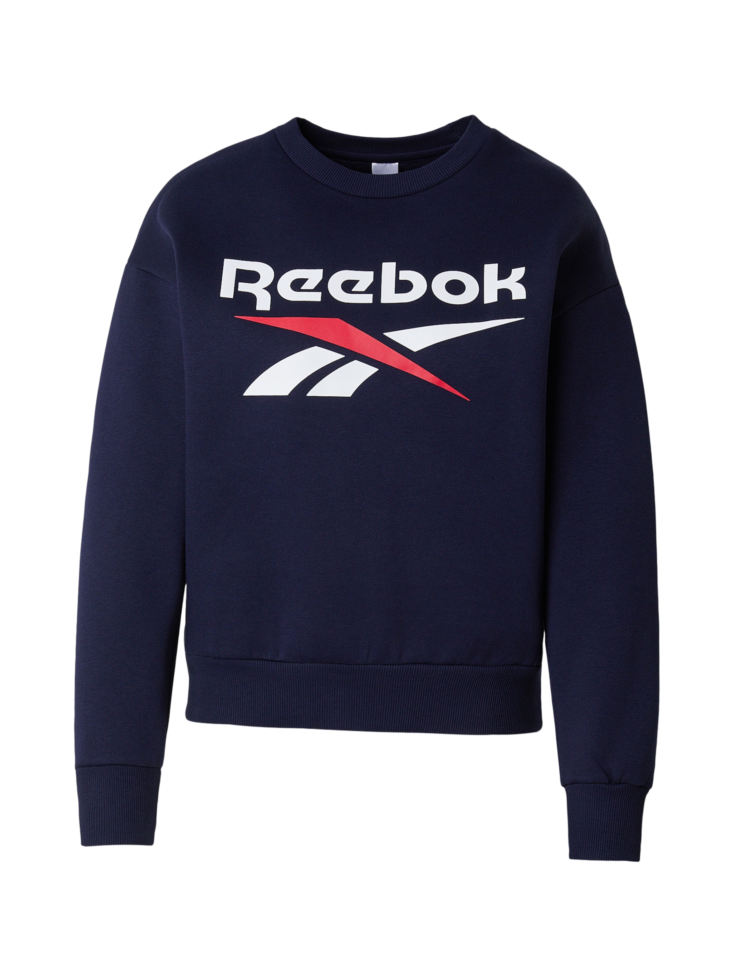 Reebok Sportovní mikina – modrá: přední strana