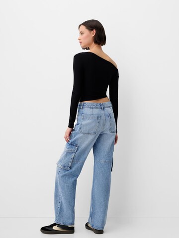 Bershka Regular Cargo jeans in Blue