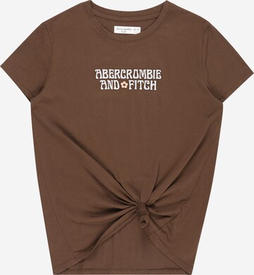 T-Shirt Abercrombie & Fitch en marron : devant