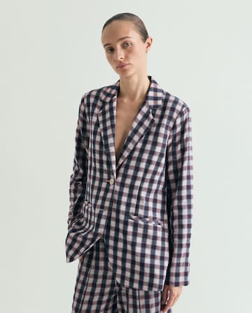 Scalpers Vichy Blazer ' ' in Blau