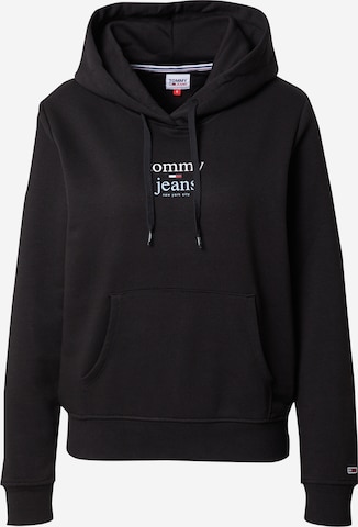 Tommy Jeans Sweatshirt in Black: front