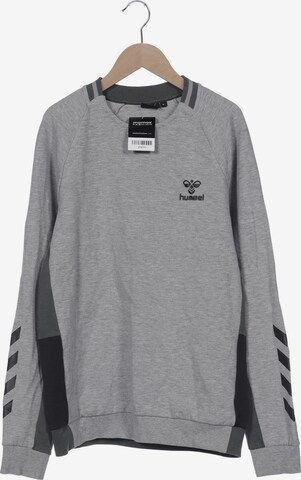 Hummel Sweatshirt & Zip-Up Hoodie in M in Grey: front