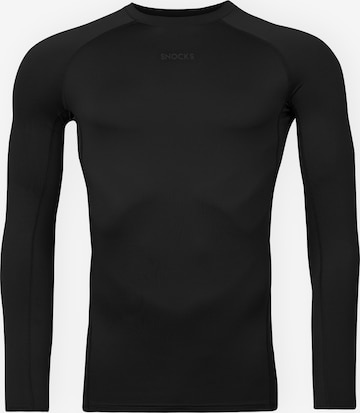 SNOCKS Performance shirt in Black: front
