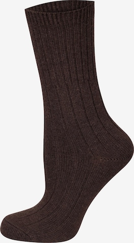 Nur Die Freizeitsocken ' Premium Wolle & Kaschmir ' in Braun: Vorderseite