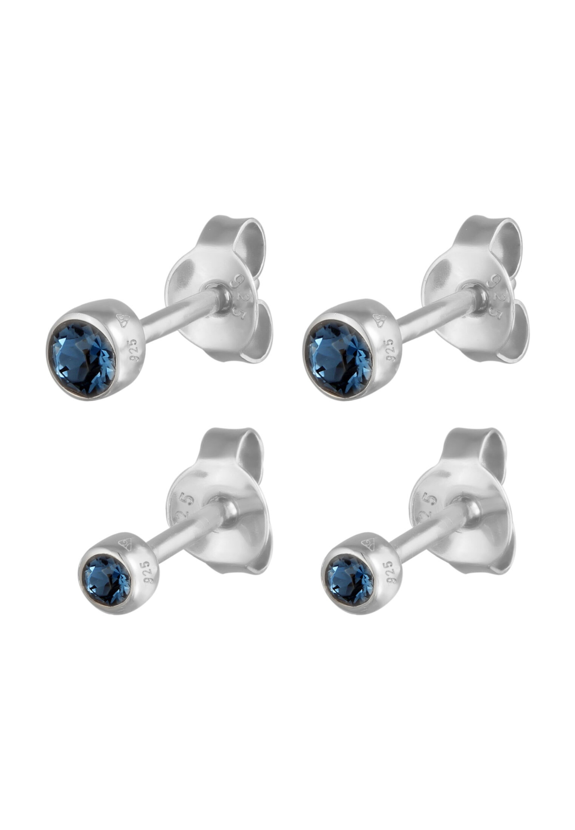 Boucles d'oreilles ELLI en argent : devant