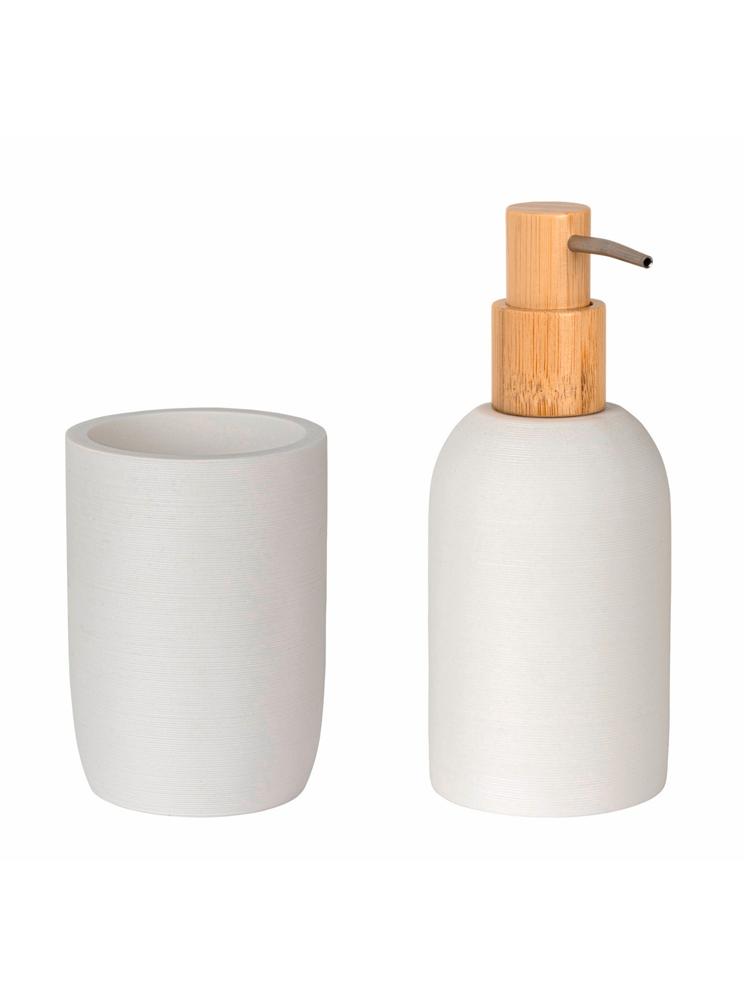 Wenko Bathroom Set 'Altavalle' in White: front