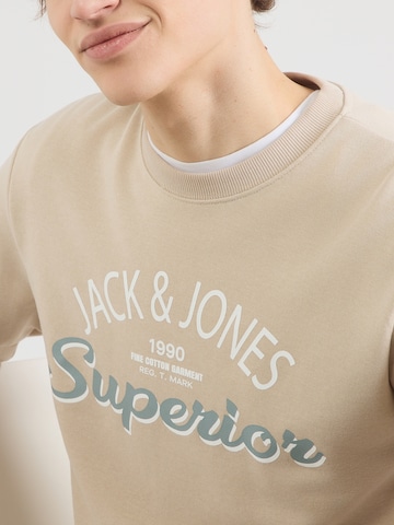 JACK & JONES Collegepaita 'JWHMilo' värissä beige