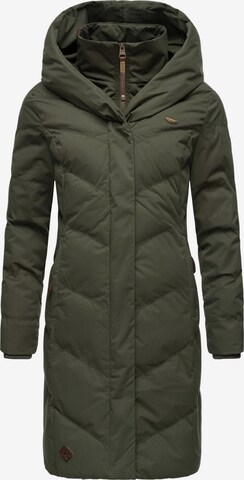 Ragwear Winter Coat 'Natalka' in Green: front