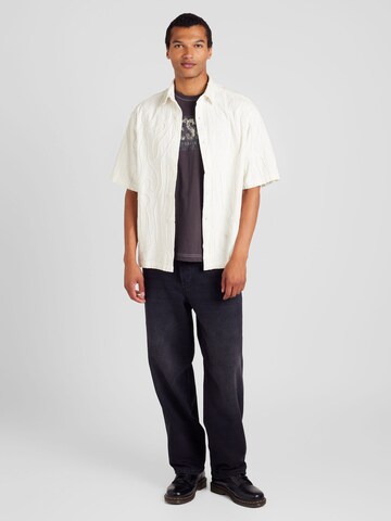 DIESEL - Camisa 'T-ADJUST-Q1' em cinzento