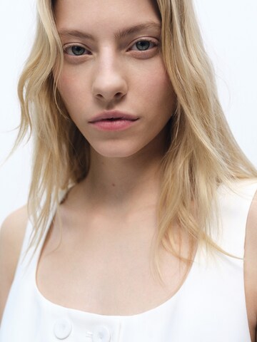 MANGO Suit vest 'Iguana' in White