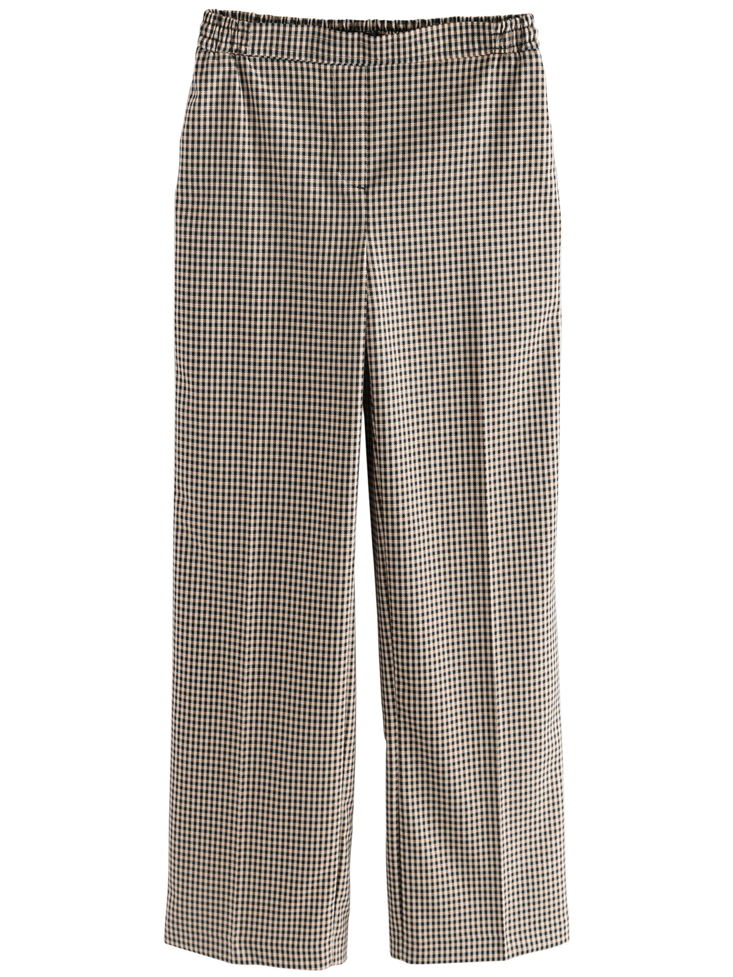 Next Široke hlačnice Hlače na rob | črna barva: sprednja stran