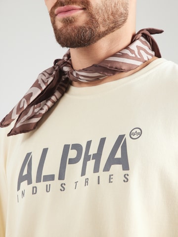 ALPHA INDUSTRIES T-shirt i vit